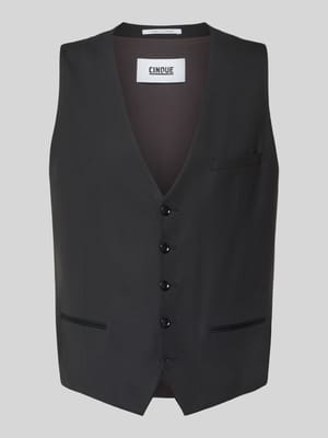 Weste mit V-Ausschnitt Modell 'FESTONE' Shop The Look MANNEQUINE