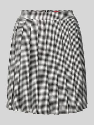 Mini-Faltenrock mit Vichy-Muster Modell 'RABALLI' Shop The Look MANNEQUINE