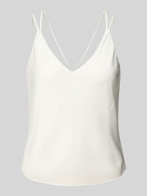 Top met afgeronde V-hals Shop The Look MANNEQUINE