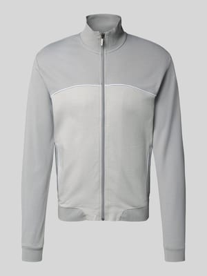 Regular Fit Sweatjacke aus Baumwoll-Mix Shop The Look MANNEQUINE