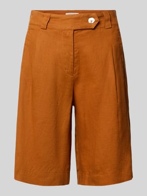 Bermudas aus Leinen mit Gesäßtaschen Shop The Look MANNEQUINE
