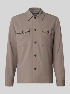 Relaxed Fit Hemdjacke mit Brusttaschen Shop The Look MANNEQUINE