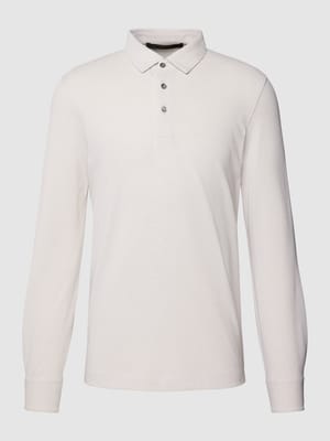 Poloshirt mit langen Ärmeln Modell 'Patrizio' Shop The Look MANNEQUINE