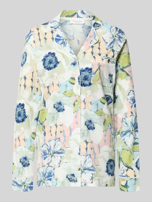 relaxed fit pyjamabovendeel met borstzak Shop The Look MANNEQUINE