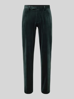 Slim fit stoffen broek van fluweel Shop The Look MANNEQUINE