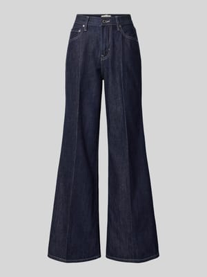 Wide fit jeans met persplooi Shop The Look MANNEQUINE