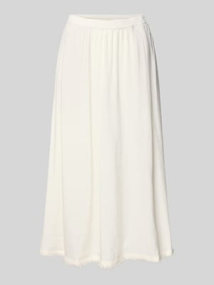 Midi-Rock aus reinem Leinen Shop The Look MANNEQUINE