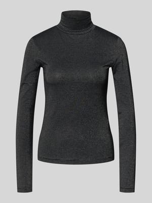 Slim fit turtleneck van viscosemix, model 'LAVA GLITTER' Shop The Look MANNEQUINE