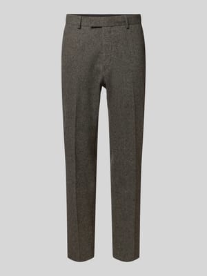 Regular fit pantalon met persplooien, model 'Tenuta' Shop The Look MANNEQUINE