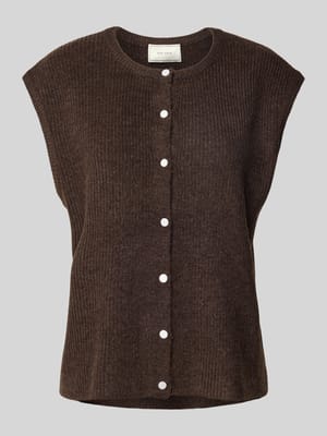 Kamizelka z dzianiny z krótkim rękawem model ‘Everest’ Shop The Look MANNEQUINE