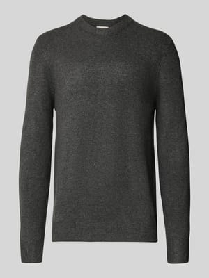 Regular fit gebreide pullover met ronde hals, model 'Heine' Shop The Look MANNEQUINE