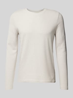 Longsleeve mit geripptem Rundhalsausschnitt Shop The Look MANNEQUINE