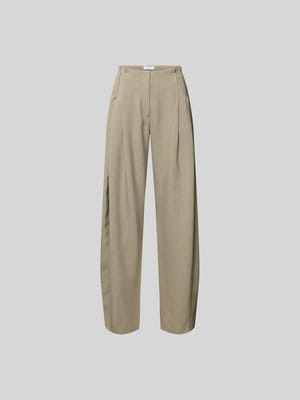 Wide Fit Stoffhose mit Bundfalten Shop The Look MANNEQUINE