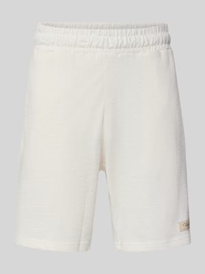 Shorts mit Label-Detail und elastischem Bund Modell 'Arcos' Shop The Look MANNEQUINE