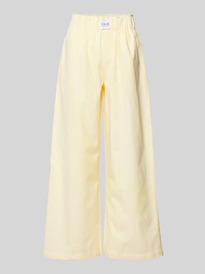 Wide Leg Stoffhose mit elastischem Bund Modell 'STELLA' Shop The Look MANNEQUINE