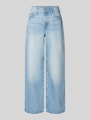 Wide Leg Jeans aus reiner Baumwolle Shop The Look MANNEQUINE
