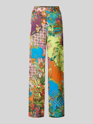 Wide Fit Stoffhose aus reiner Viskose mit elastischem Bund Shop The Look MANNEQUINE