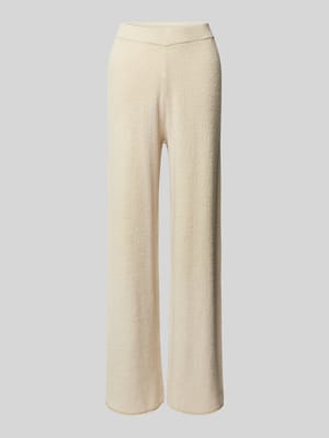 Straight Leg Stoffhose mit Strukturmuster Shop The Look MANNEQUINE