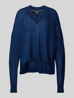 Gebreide pullover met V-hals, model 'Frankia' Shop The Look MANNEQUINE