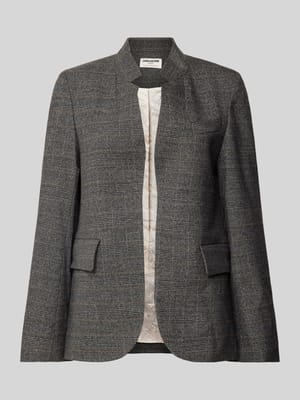 Regular fit blazer met opengewerkte voorkant Shop The Look MANNEQUINE