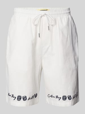 Shorts mit elastischem Bund Modell 'MING' Shop The Look MANNEQUINE