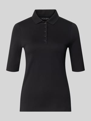 Slim Fit Poloshirt mit Knopfleiste und 1/2-Arm Shop The Look MANNEQUINE