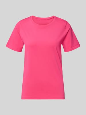 Regular Fit T-Shirt mit Rundhalsausschnitt Modell 'Feather' Shop The Look MANNEQUINE