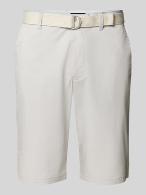 Bermudas aus Light Baumwolle mit Gürtel Shop The Look MANNEQUINE