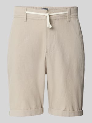 Regular Fit Leinenshorts mit Tunnelzug Shop The Look MANNEQUINE