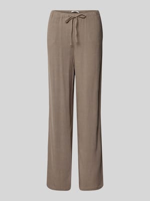 Loose Fit Weite Hose aus Viskose-Leinen-Mix Modell 'SIESTA' Shop The Look MANNEQUINE