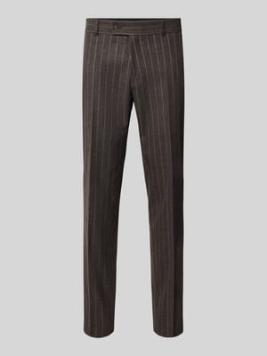 straight fit pantalon met wol model 'Cole' Shop The Look MANNEQUINE