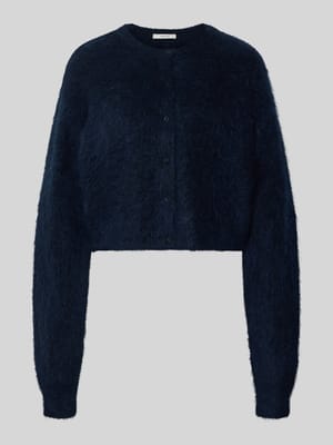Kort Gebreid jack van Mix van wol en mohair Model 'Debbie' Shop The Look MANNEQUINE