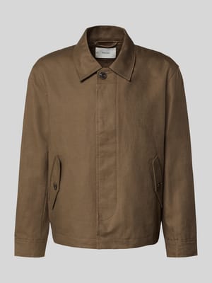 Regular Fit Hemdjacke aus Leinen-Baumwoll-Mix Modell 'LEWIS' Shop The Look MANNEQUINE