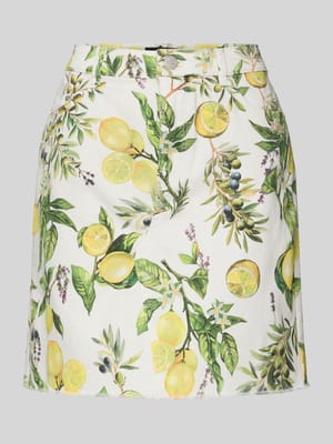 Jeansrock im 5-Pocket-Design mit Fransensaum Shop The Look MANNEQUINE