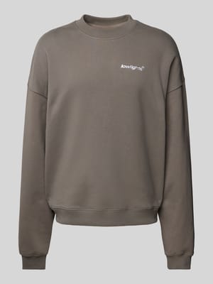 Sweatshirt mit gerippten Abschlüssen Shop The Look MANNEQUINE