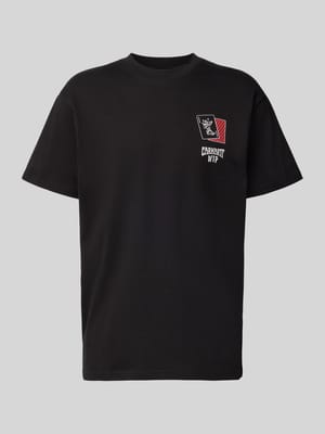 Regular Fit T-Shirt aus reiner Baumwolle Modell 'Playing Cards' Shop The Look MANNEQUINE