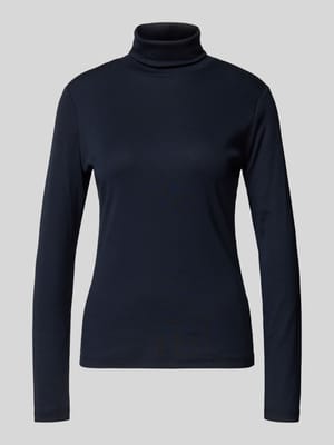 Bluzka o kroju regular fit z mieszanki bawełny z długim rękawem i golfem Shop The Look MANNEQUINE