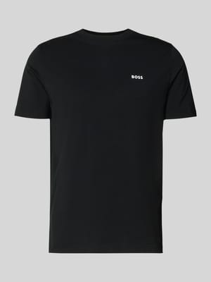 T-Shirt mit Label-Print Shop The Look MANNEQUINE