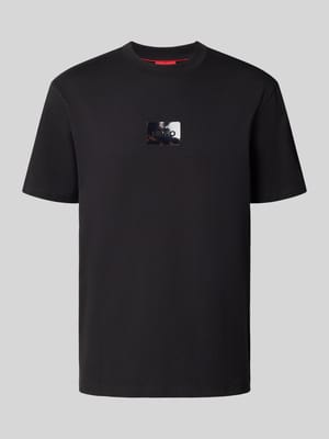 Regular Fit T-Shirt aus reiner Baumwolle Modell 'DUMEON' Shop The Look MANNEQUINE