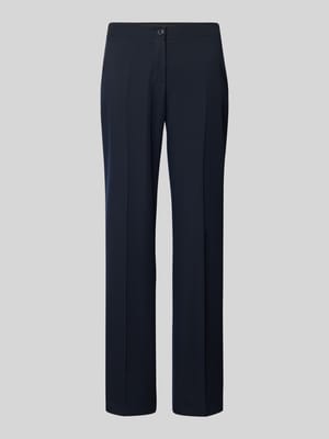 Straight leg stoffen broek met persplooien Shop The Look MANNEQUINE