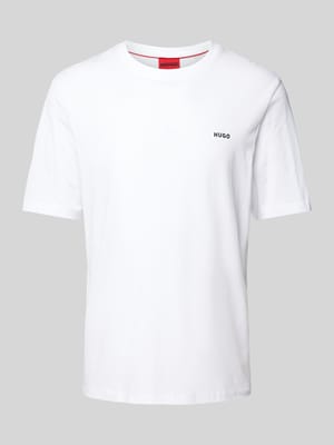T-shirt met labelprint, model 'Dero' Shop The Look MANNEQUINE