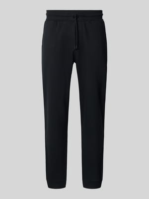 Regular fit sweatpants met elastische pijpboorden Shop The Look MANNEQUINE