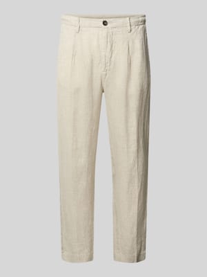 Spodnie z tylnymi kieszeniami model 'PANTALACCIO LINO' Shop The Look MANNEQUINE
