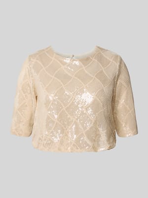 T-Shirt mit Pailletten und 1/2-Arm Shop The Look MANNEQUINE