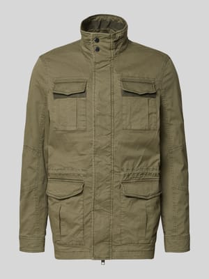 Jacke mit Stehkragen und Pattentaschen Shop The Look MANNEQUINE