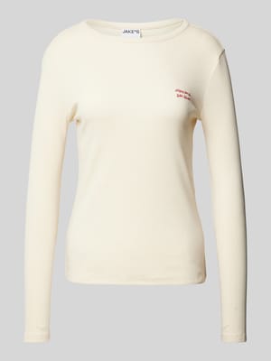 Longsleeve mit U-Boot-Ausschnitt Shop The Look MANNEQUINE