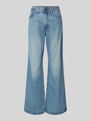Wide & Loose Fit Jeans aus reiner Baumwolle Modell 'CINCH FLARE' Shop The Look MANNEQUINE