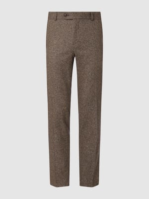 Spodnie do garnituru z dodatkiem jedwabiu model ‘Tomte’ Shop The Look MANNEQUINE