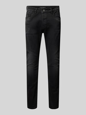 Tapered Fit Mid Rise Jeans im 5-Pocket-Design Modell 'Noel' Shop The Look MANNEQUINE