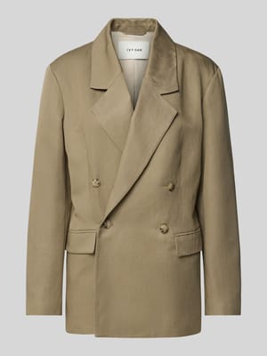 Żakiet z mieszanki lnu i lyocellu z kieszeniami z patką model ‘JASEMINA’ Shop The Look MANNEQUINE